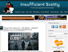 Tablet Screenshot of insufficientscotty.com